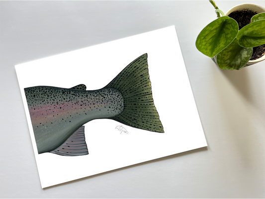 Rainbow Trout Adipose Series Print