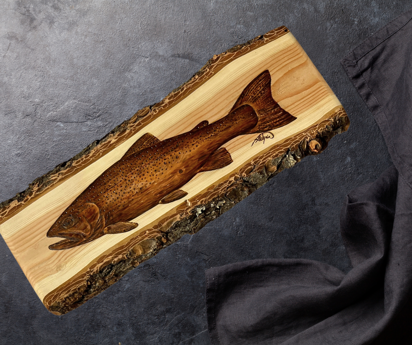 Rainbow Trout on Douglas Fir