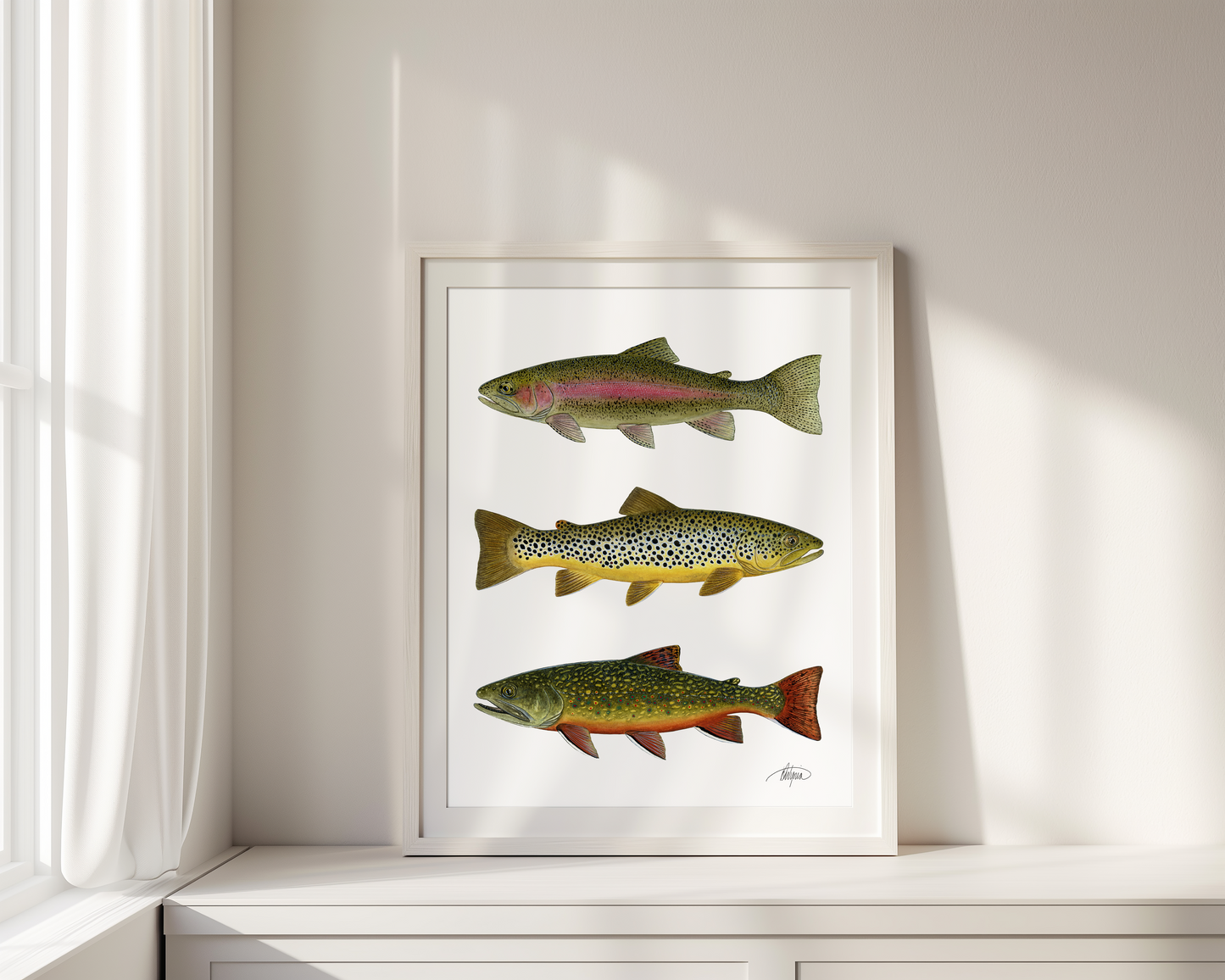 Open Season Triple Trout Print
