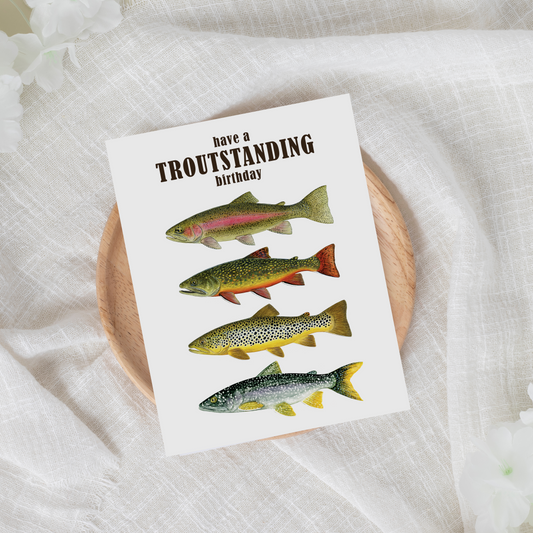 Troutstanding Birthday - Birthday Card