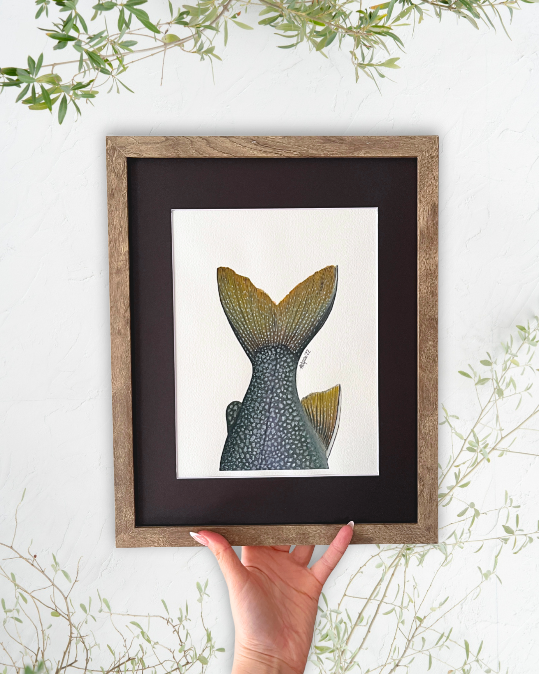 Lake Trout Adipose - Original Watercolour Painting