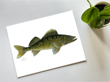 Load image into Gallery viewer, Walleye Watercolour Print

