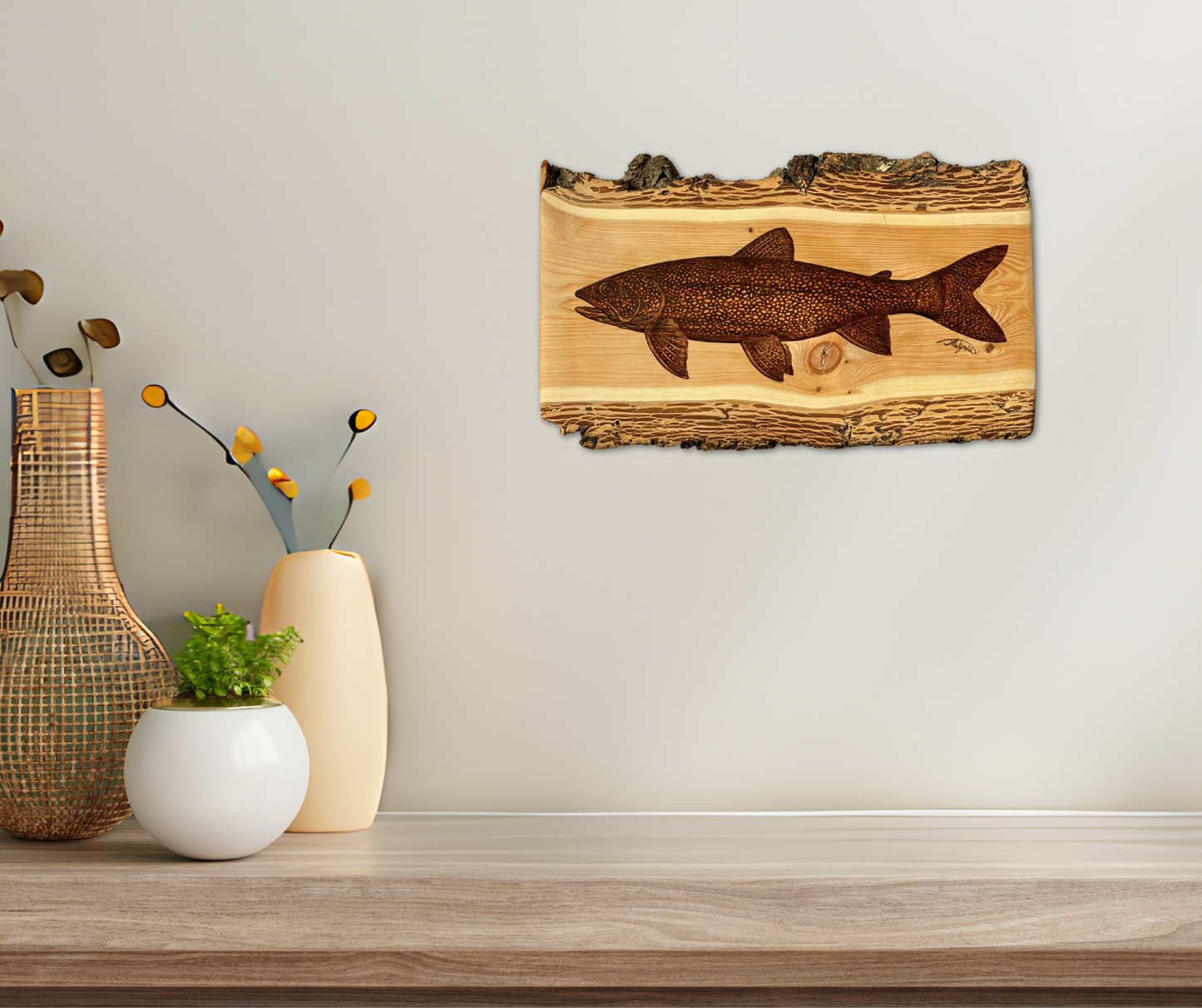 Lake Trout on Douglas Fir