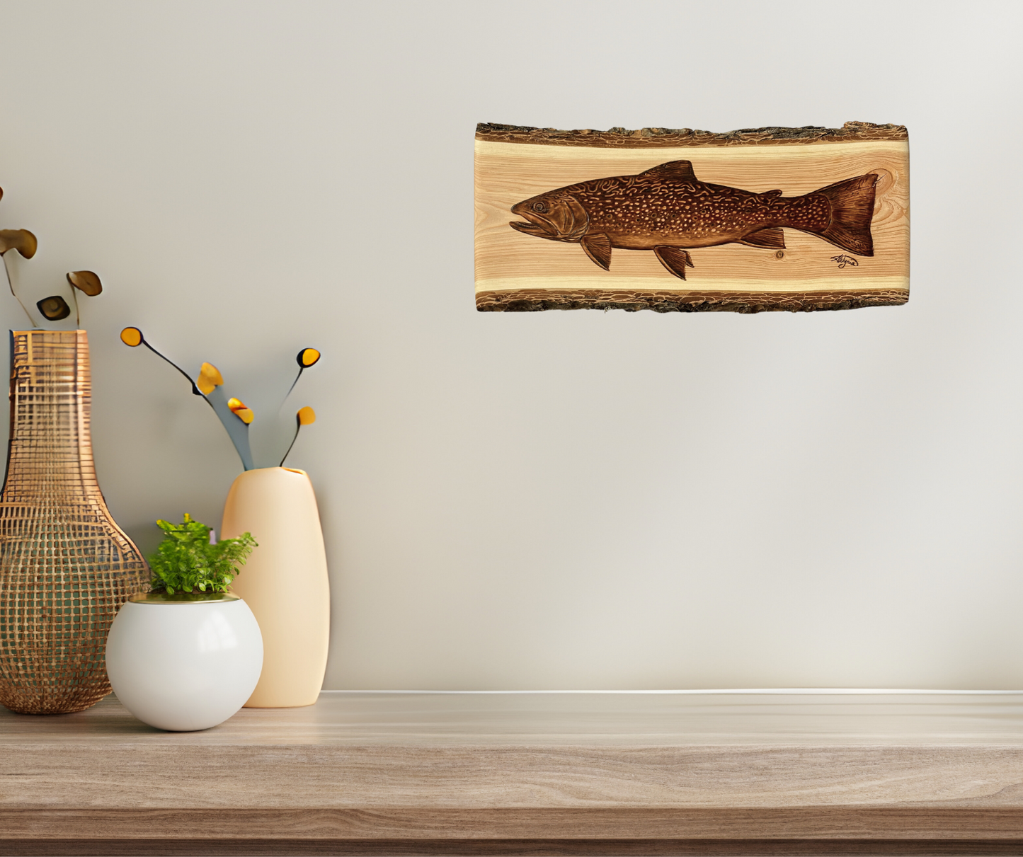 Brook Trout on Douglas Fir
