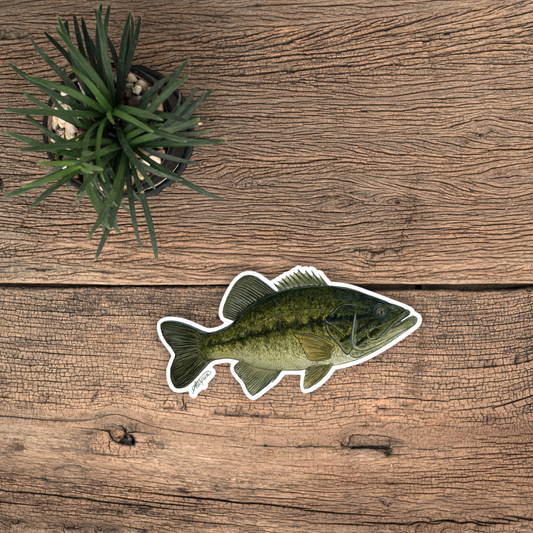 Largemouth Bass Vinyl Sticker