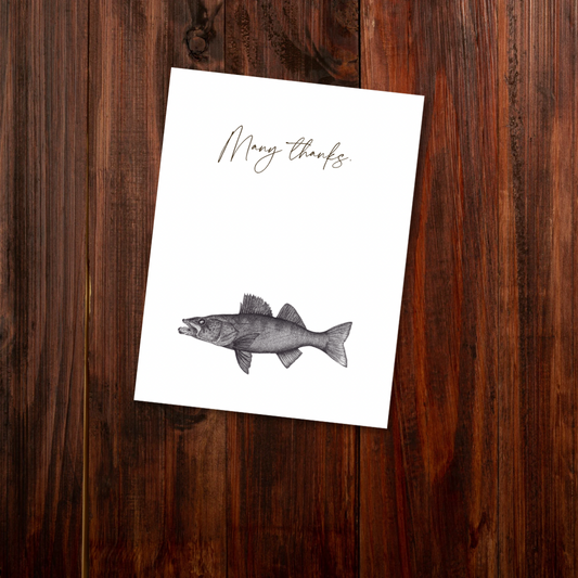 Walleye - Thank You Card