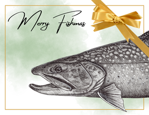 Merry Fishmas (Brook Trout) - Christmas Card