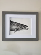 Load image into Gallery viewer, Brook Trout Pen &amp; Ink Original

